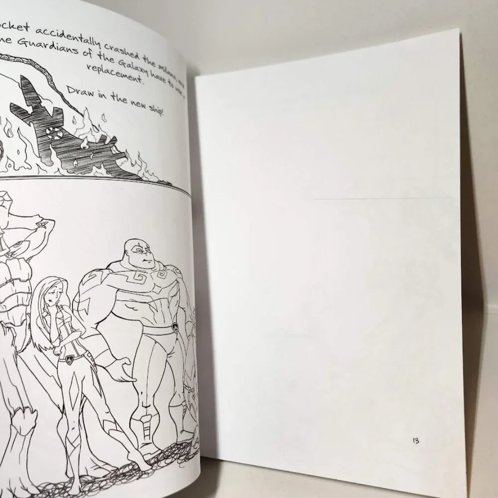 Marvel Doodles Drawing Book Coloring Book Paperback Superheroes Spiderman  NEW